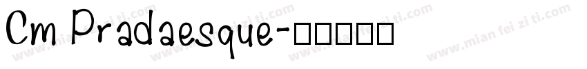 Cm Pradaesque字体转换